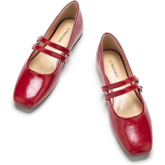 Caparros Red Women's Flats - Picture 1 of 6